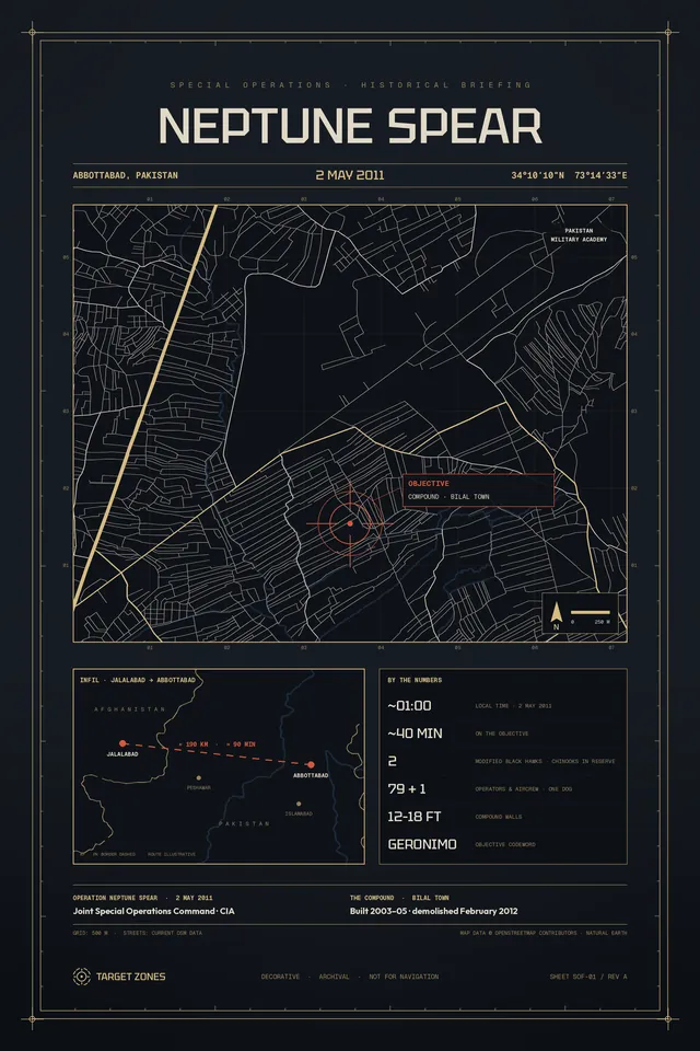 Operation Neptune Spear poster, champagne gold colorway